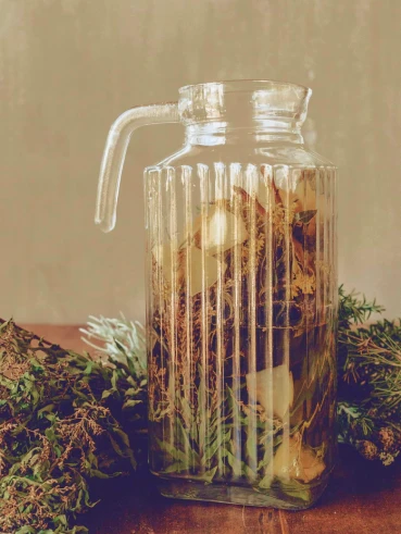 Tisana do dia de ervas aromáticas do PEU